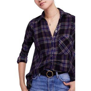 231. Free People Juniper Ridge Top Blue Extra Small XS